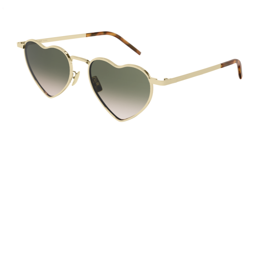 8056376380231 - Unisex SL 301 LOULOU 011 Gläser SONNENBRILLEN Metall Gold Grün Geometrisch  Schattiert