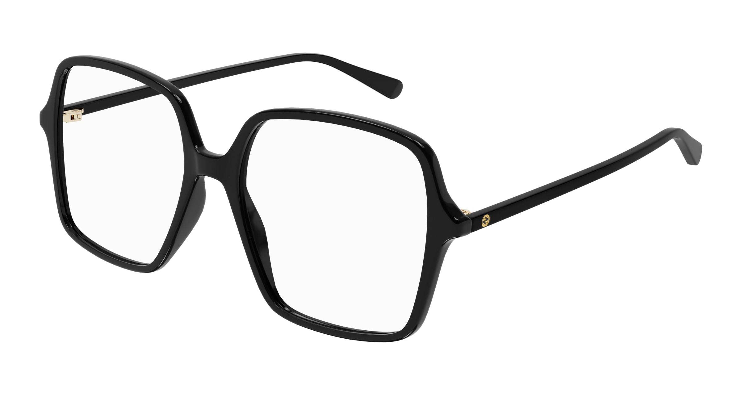 8056376382082 - Damen GG1003OA 001 Rahmen von BRILLEN Acetat Schwarz  Quadratisch