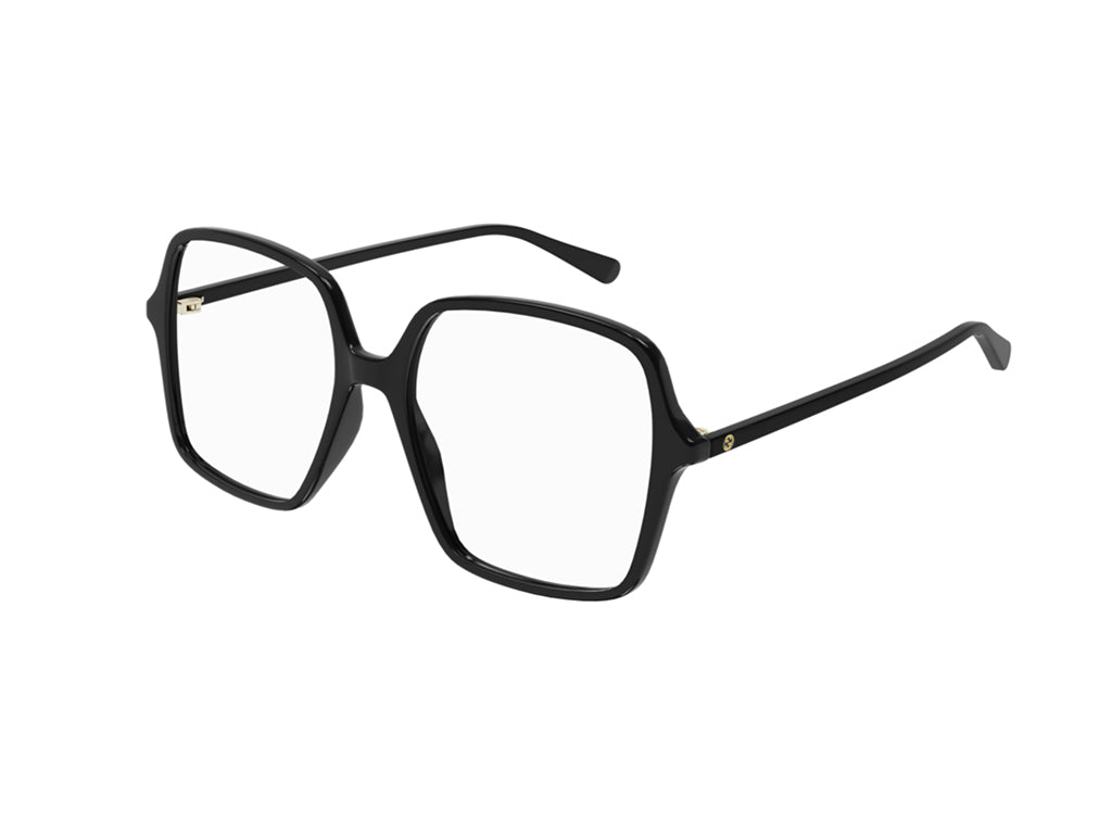 8056376382198 - Damen GG1003O 001 Rahmen von BRILLEN Acetat Schwarz Transparent Quadratisch