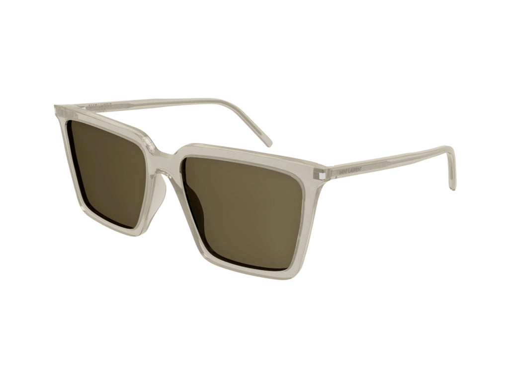 8056376383720 - Damen SL 474 005 Gläser SONNENBRILLEN Acetat Gelb Braun Quadratisch Normal