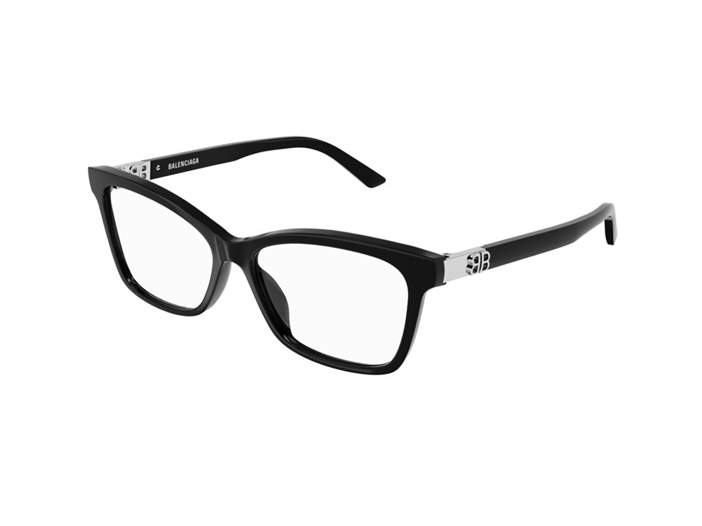 8056376384024 - Damen BB0186O 001 Rahmen von BRILLEN Acetat Schwarz  Quadratisch