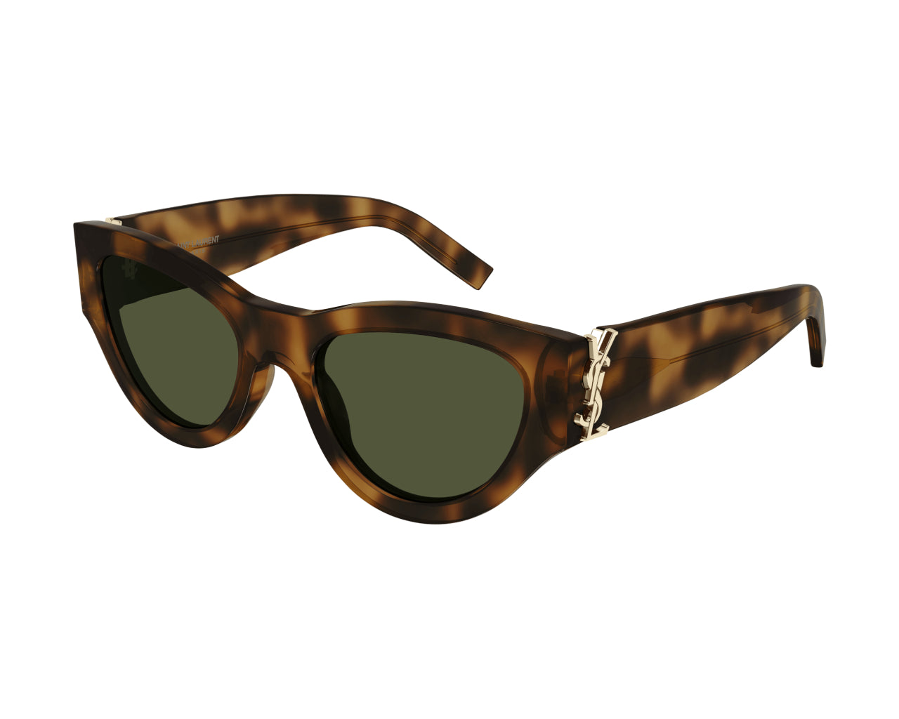 8056376384505 - Damen SL M94 003 Gläser SONNENBRILLEN Acetat Havanna Grün Cat Eye