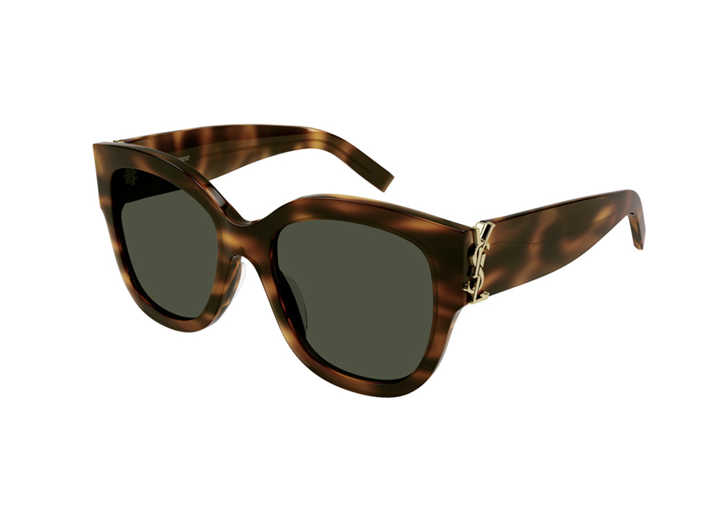 8056376384581 - Damen Sl M95 F 003 Gläser SONNENBRILLEN Acetat Havanna Grün Übergroß