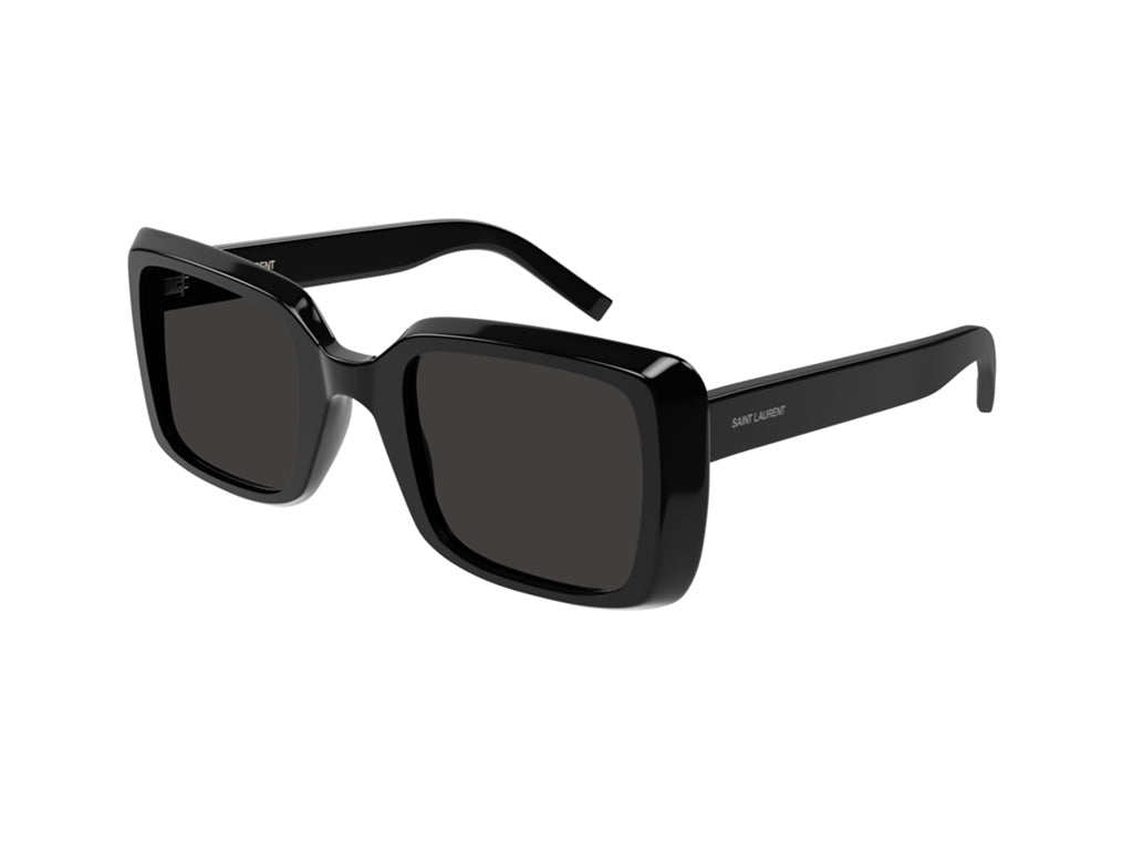 8056376384666 - Damen SL 497 001 Gläser SONNENBRILLEN Acetat Schwarz Schwarz Quadratisch