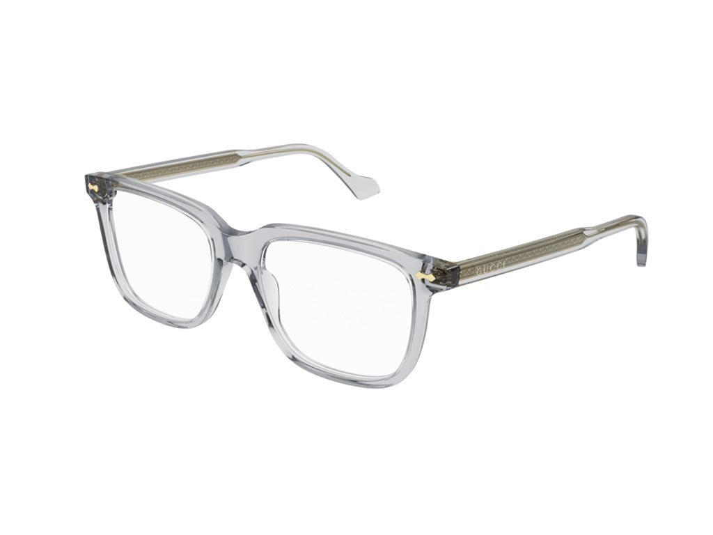 8056376386387 - Herren GG0737O 010 Rahmen von BRILLEN Acetat Grau Transparent Quadratisch