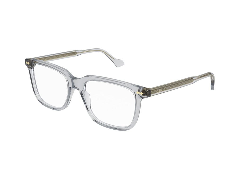 8056376386448 - Herren GG0737O 016 Rahmen von BRILLEN Acetat Grau Transparent Quadratisch