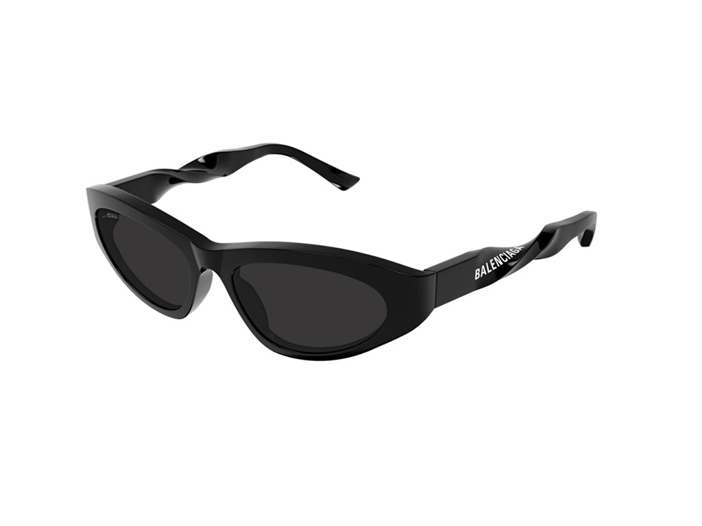 8056376387339 - Damen BB0207S 001 Gläser SONNENBRILLEN Acetat Schwarz Grau Cat Eye Normal