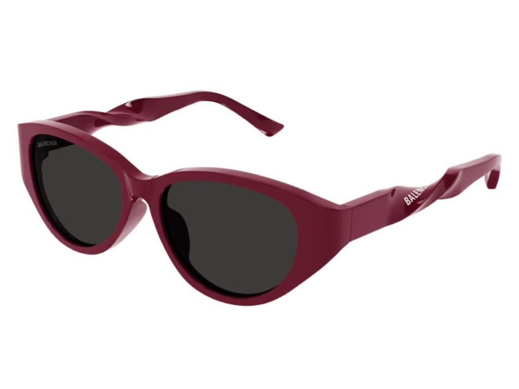 8056376387414 - Damen BB0209SA 003 Gläser SONNENBRILLEN Acetat Bordeaux Grau Rund