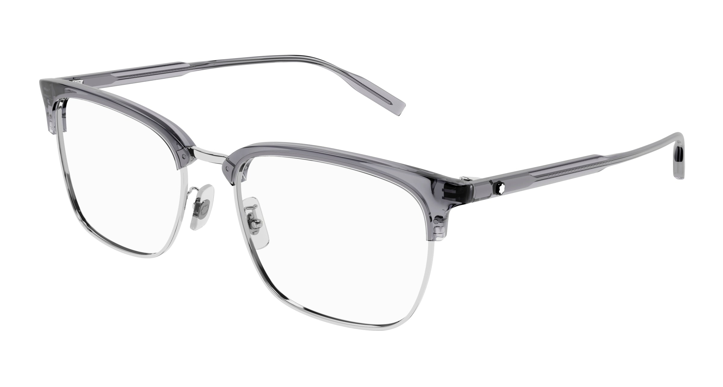 8056376389364 - Herren MB0199OA 008 Rahmen von BRILLEN Acetat Grau  Quadratisch