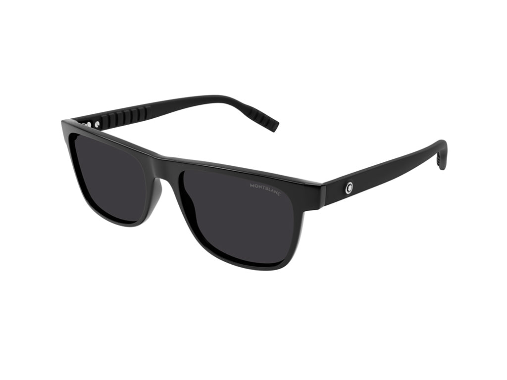 8056376389760 - Herren MB0209S 004 Gläser SONNENBRILLEN Plastik Schwarz Grau Quadratisch Polarisiert Anti -Reflex