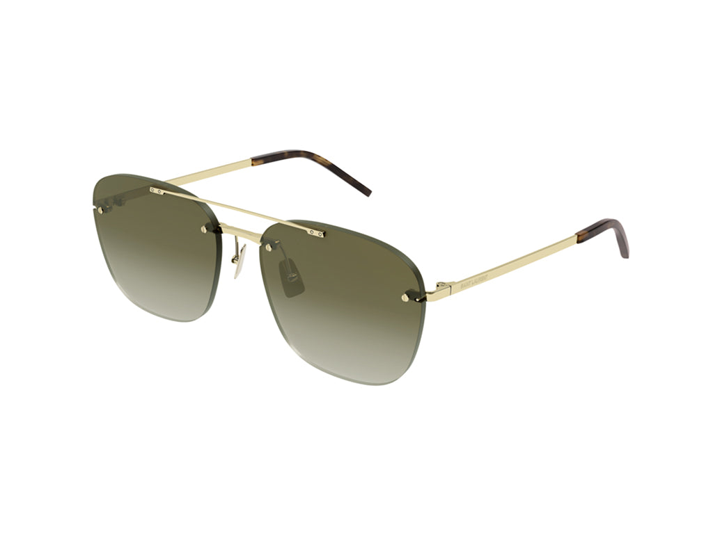 8056376390216 - Unisex SL 309 Randless 003 Gläser SONNENBRILLEN Metall Gold Braun Hocken Normal Schattiert