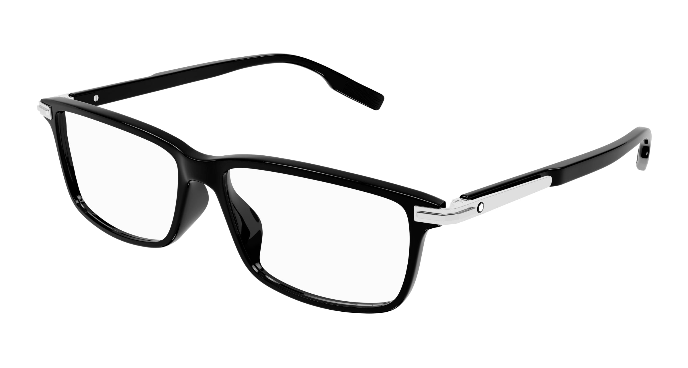 8056376391275 - Herren MB0217OA 001 Rahmen von BRILLEN Acetat Schwarz  Quadratisch