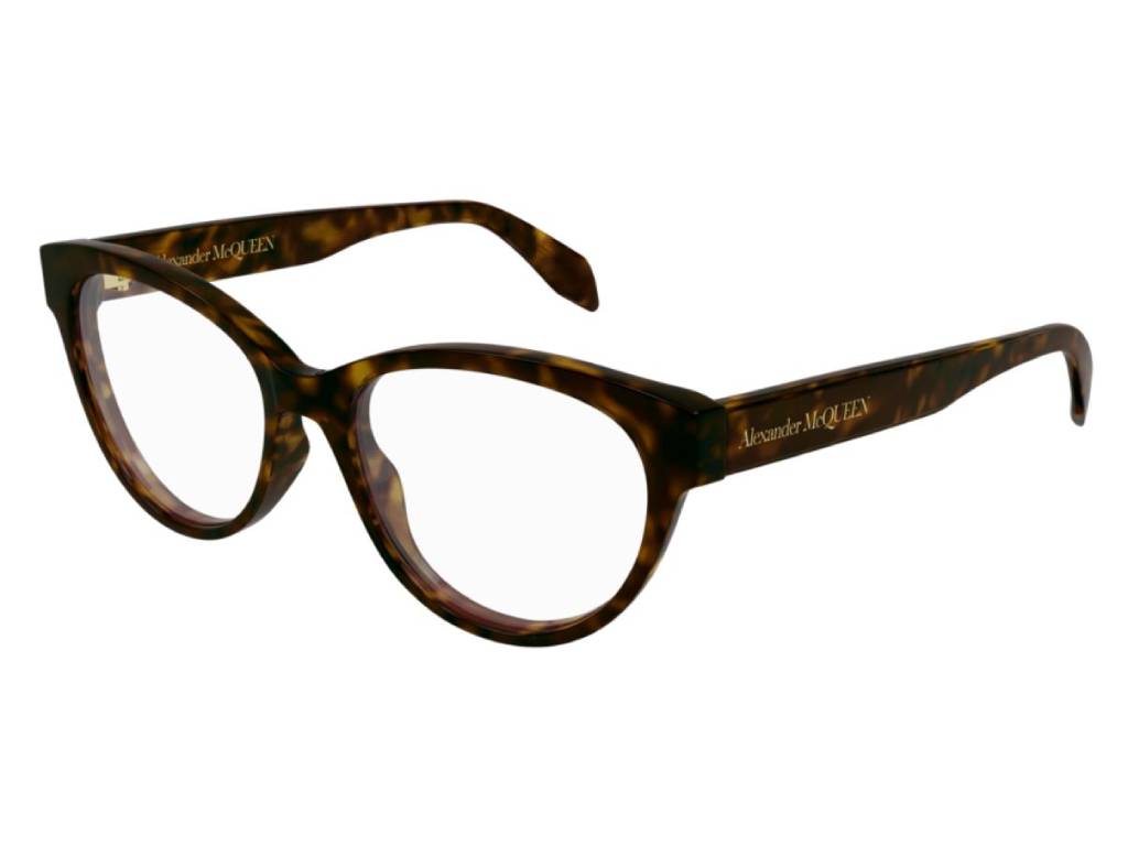 8056376392913 - Alexander McQueen Frau AM0359O 002 Rahmen von BRILLEN Acetat Havanna  Katzenauge