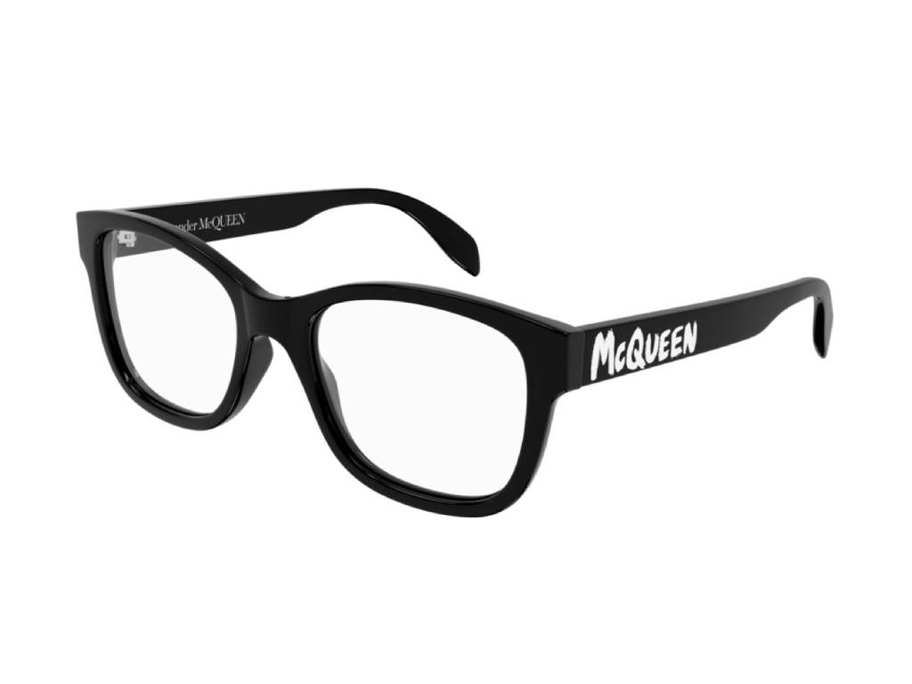 8056376393071 - Alexander McQueen Herren AM0350O 001 Rahmen von BRILLEN Acetat Schwarz  Quadratisch