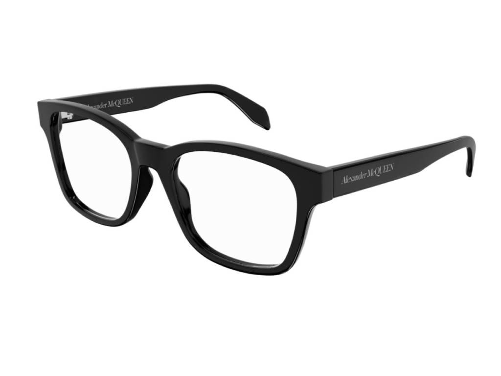 8056376393255 - Alexander McQueen Herren AM0356O 001 Rahmen von BRILLEN Acetat Schwarz  Quadratisch