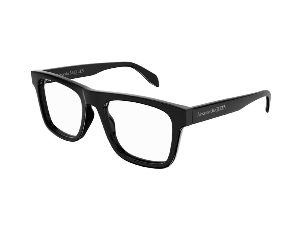 8056376393293 - Alexander McQueen Herren AM0357O 001 Rahmen von BRILLEN Acetat Schwarz  Quadratisch