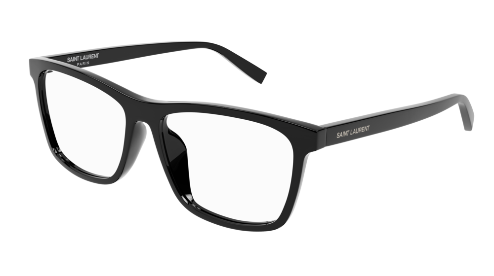 8056376400588 - Herren SL 505 001 Rahmen von BRILLEN Acetat Schwarz Transparent Quadratisch