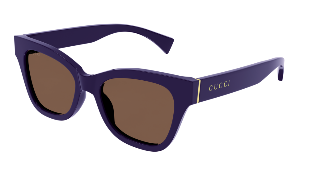 8056376404210 - Damen GG1133S 002 Gläser SONNENBRILLEN Acetat Violett Braun Cat Eye Normal