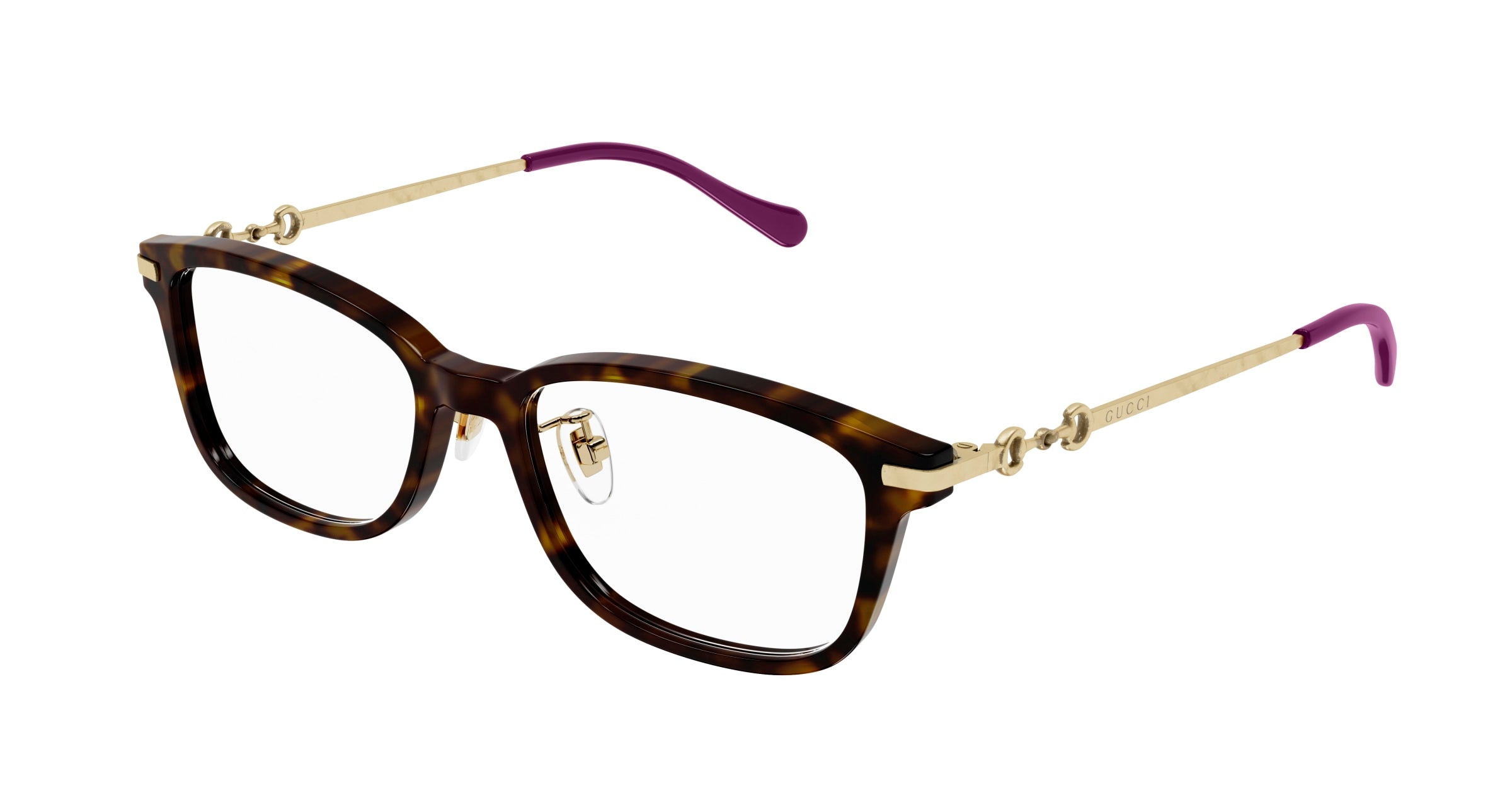 8056376404739 - Damen GG1129OJ 002 Rahmen von BRILLEN Acetat Havanna  Quadratisch