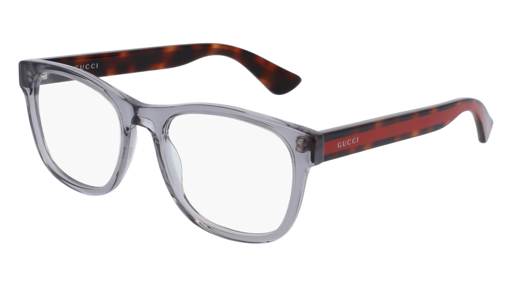 8056376408461 - Herren GG0004ON 004 Rahmen von BRILLEN Acetat Grau Havanna  Quadratisch