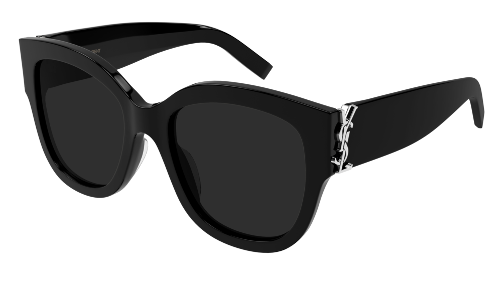 8056376414547 - Damen Sl M95 F 005 Gläser SONNENBRILLEN Acetat Schwarz Grau Übergroß Polarisiert