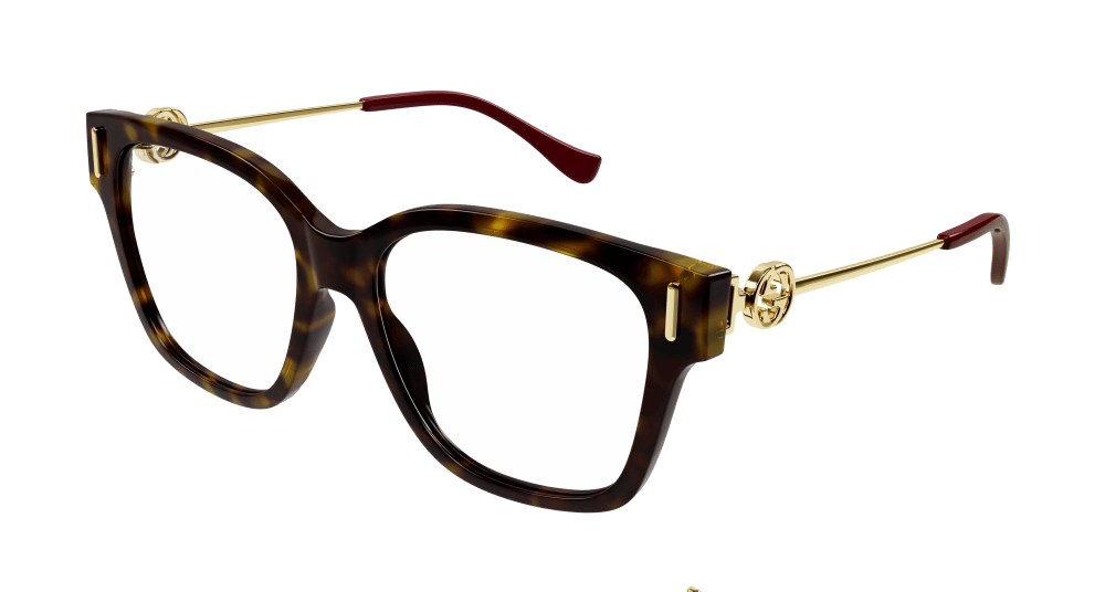 8056376415247 - Frau GG1204O 002 Rahmen von BRILLEN Acetat Havanna  Hocken