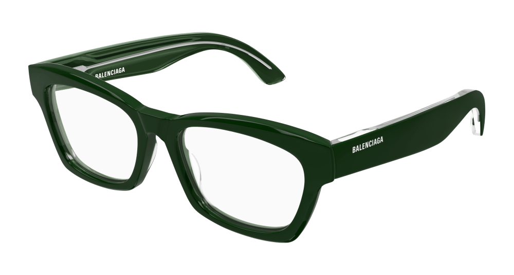 8056376418842 - Unisex BB0242O 003 Rahmen von BRILLEN Acetat Grün  Quadratisch