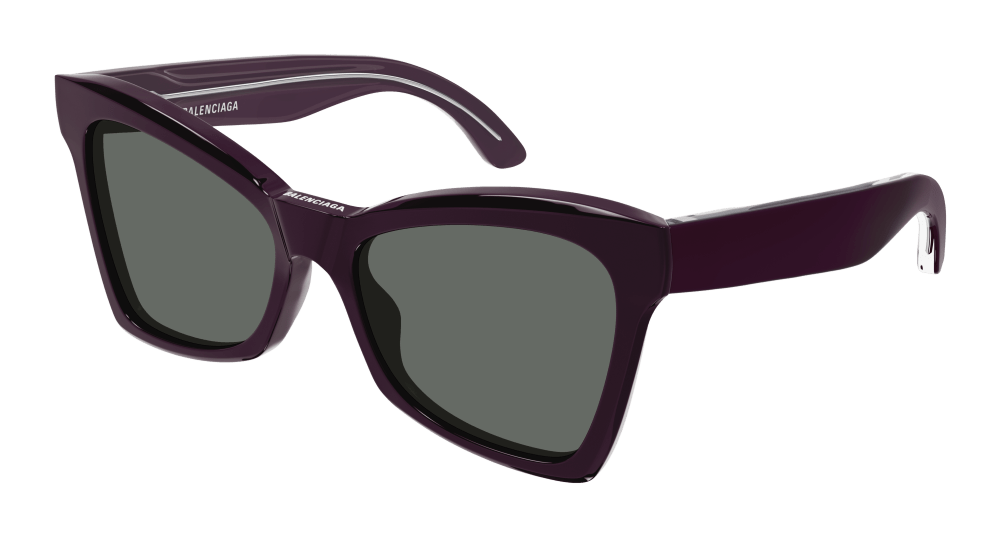 8056376419207 - Damen BB0231S 007 Gläser SONNENBRILLEN Acetat Violett Grün Schmetterling Normal