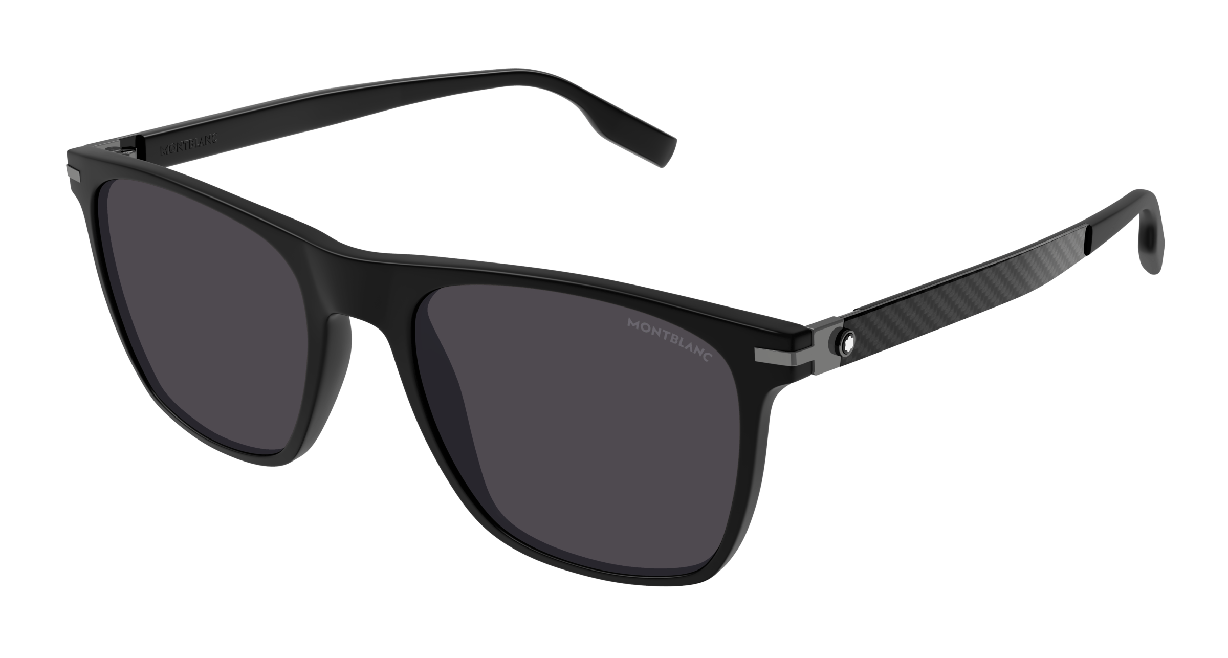 8056376421927 - Herren MB0248S 001 Gläser SONNENBRILLEN Acetat Schwarz Grau Quadratisch Normal