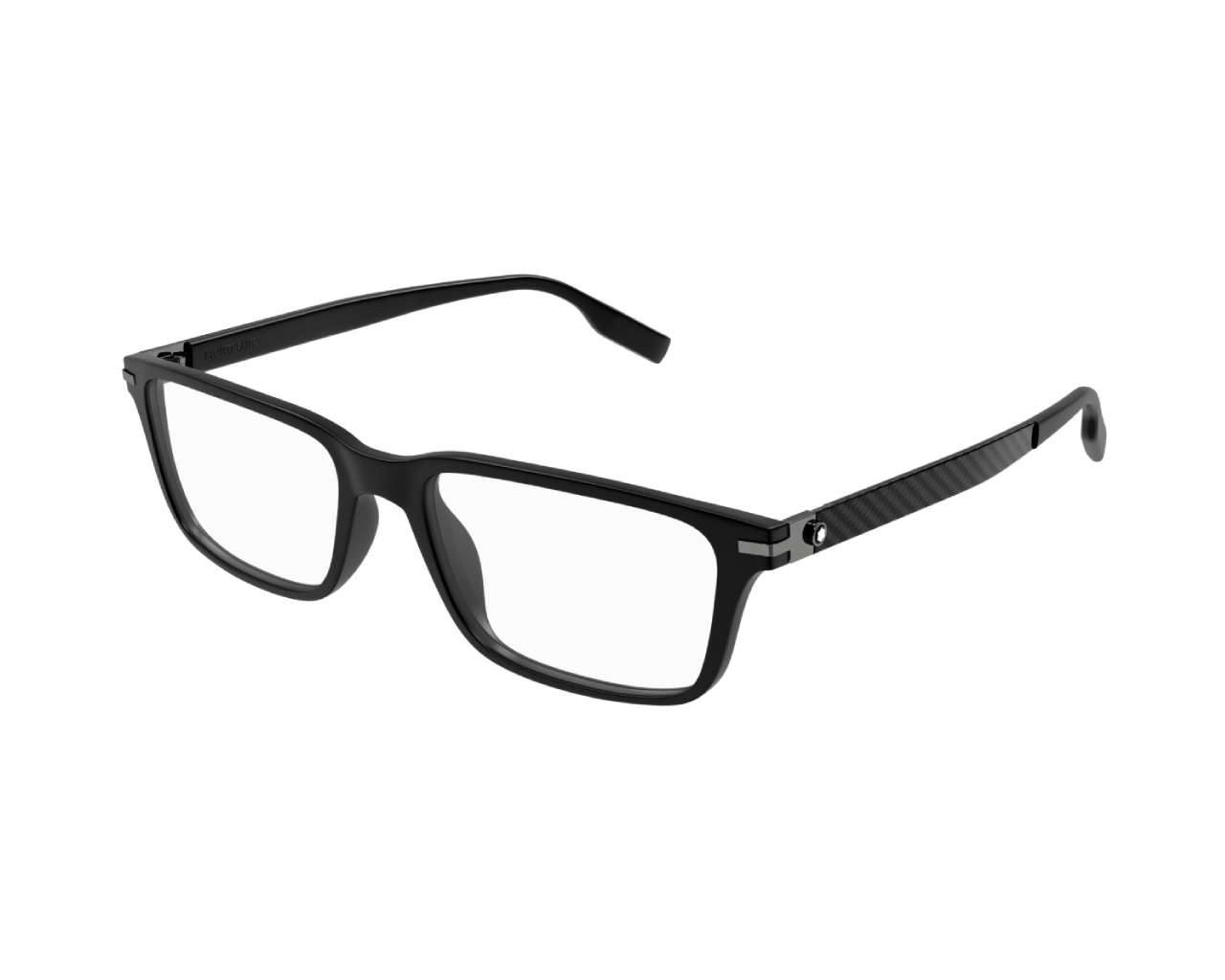 8056376422030 - Herren MB0252O 001 Rahmen von BRILLEN Acetat Schwarz  Quadratisch