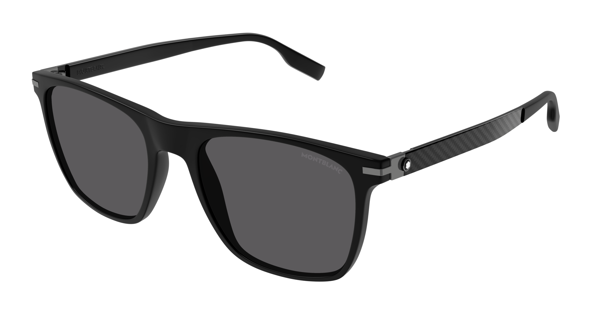 8056376422108 - Herren MB0248S 005 Gläser SONNENBRILLEN Acetat Schwarz Grau Quadratisch Normal