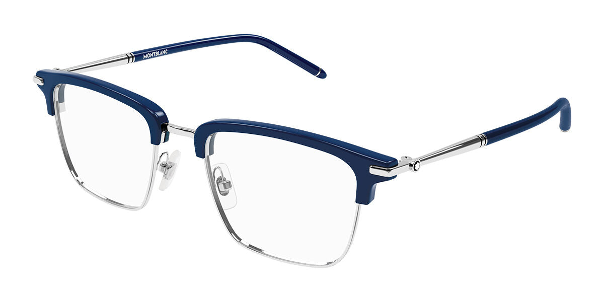 8056376422139 - Herren MB0243O 002 Rahmen von BRILLEN Acetat Blau Geometrisch 8056376422139 - Herren MB0243O 002 Rahmen von BRILLEN Acetat Blau Geometrisch