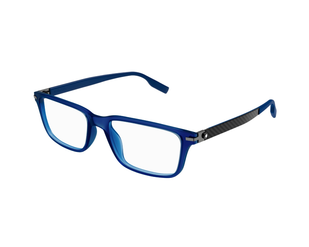 8056376422146 - Herren MB0252O 002 Rahmen von BRILLEN Acetat Blau  Quadratisch