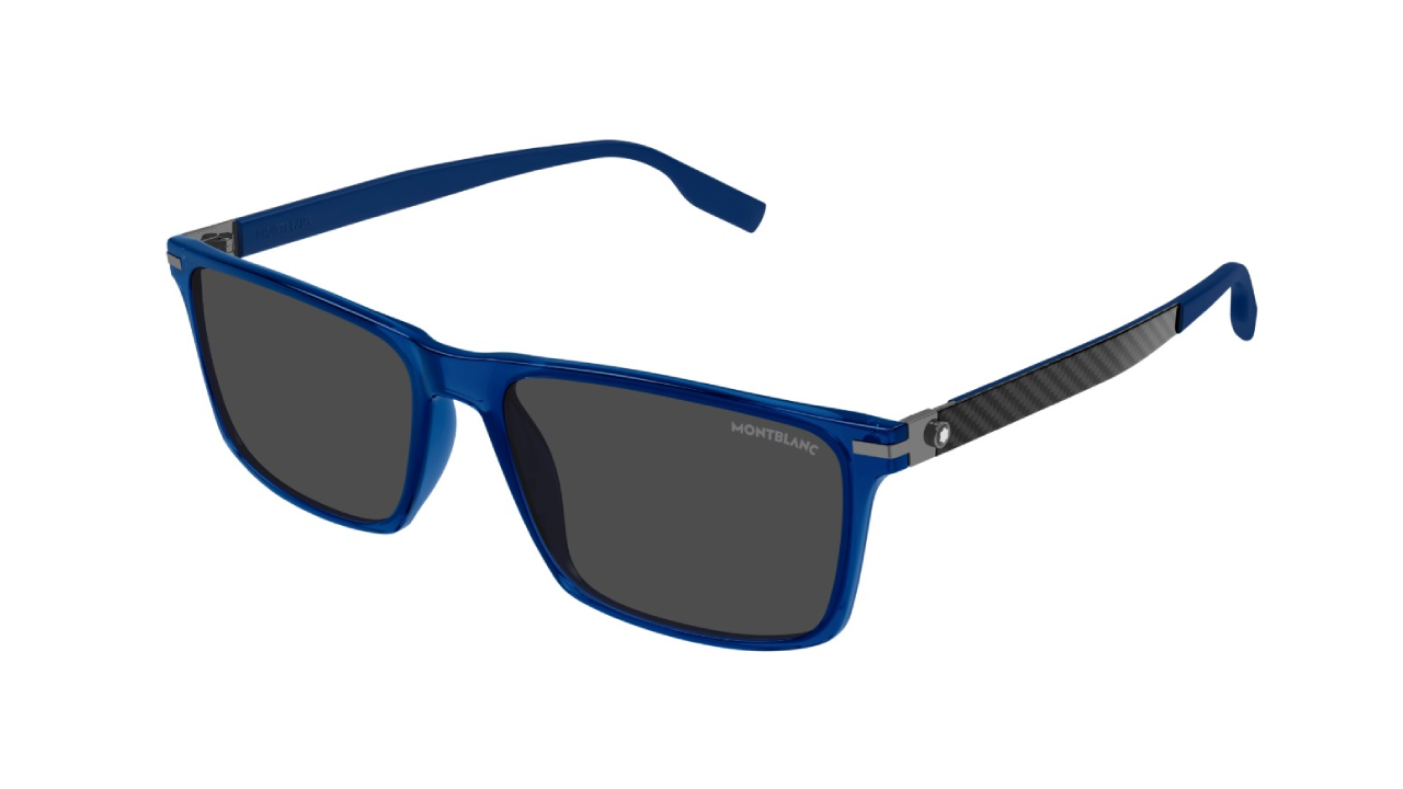 8056376422290 - Herren MB0249S 002 Gläser SONNENBRILLEN Acetat Blau Grau Quadratisch 8056376422290 - Herren MB0249S 002 Gläser SONNENBRILLEN Acetat Blau Grau Quadratisch