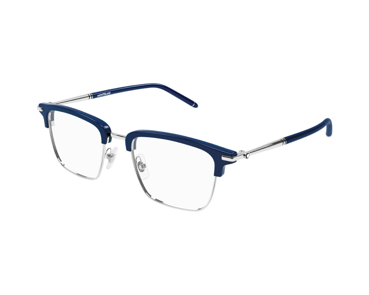 8056376422436 - Herren MB0243O 005 Rahmen von BRILLEN Acetat Blau  Quadratisch