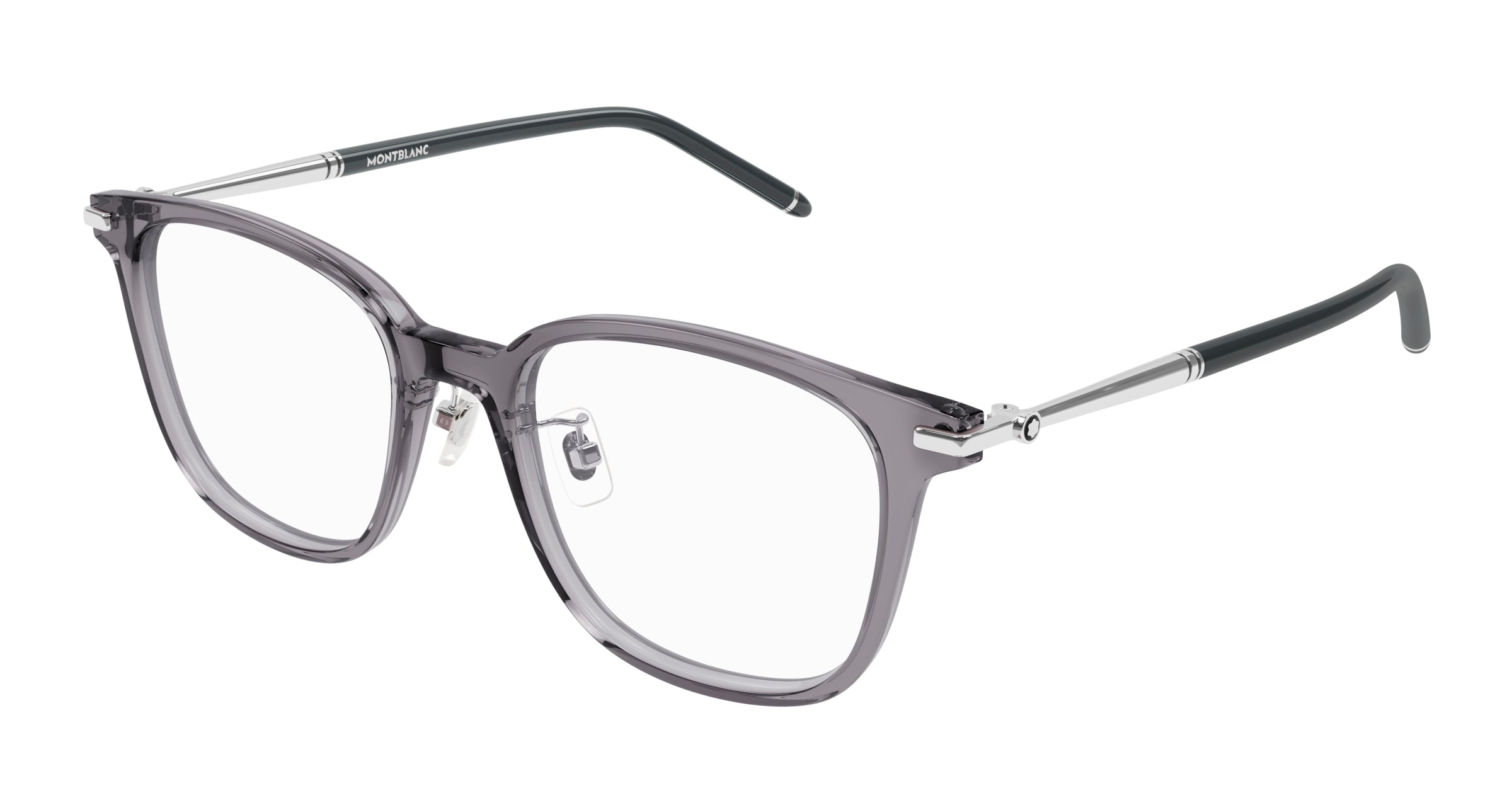 8056376422672 - Herren MB0247OK 005 Rahmen von BRILLEN Acetat Grau  Quadratisch