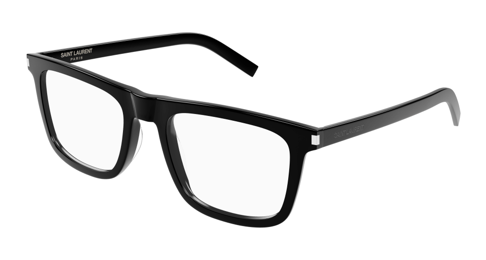 8056376426731 - Herren SL 547 SLIM OPT 005 Rahmen von BRILLEN Acetat Schwarz Transparent Quadratisch