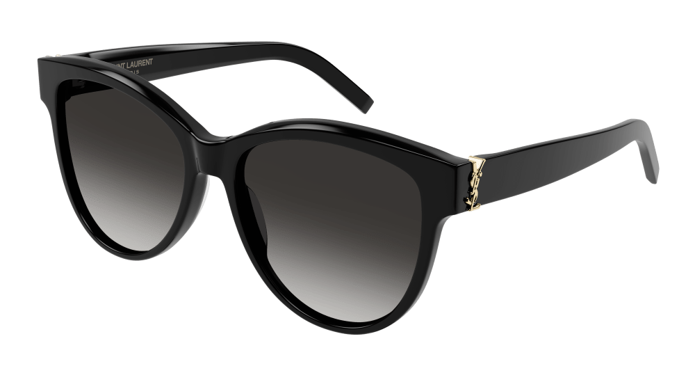 8056376426960 - Damen SL M107 002 Gläser SONNENBRILLEN Acetat Schwarz Grau Kreisel Normal Schattiert