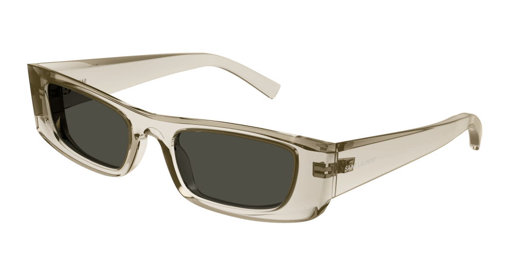 8056376427578 - Unisex SL 553 005 Gläser SONNENBRILLEN Injiziert Beige Grau Quadratisch Normal