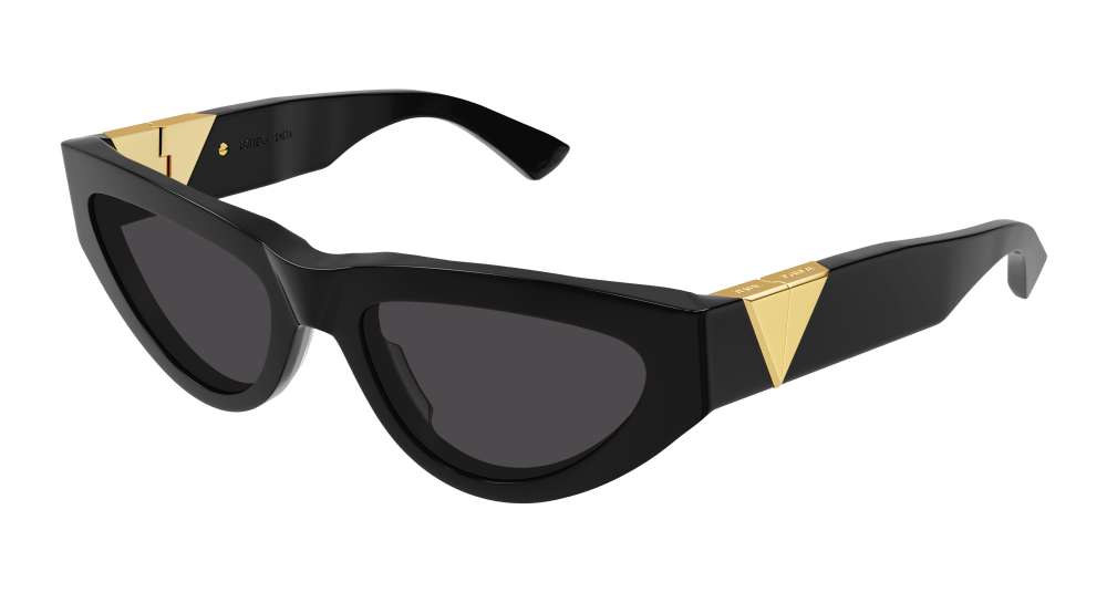 8056376428230 - Damen BV1176S 001 Gläser SONNENBRILLEN Acetat Schwarz Grau Cat Eye Normal