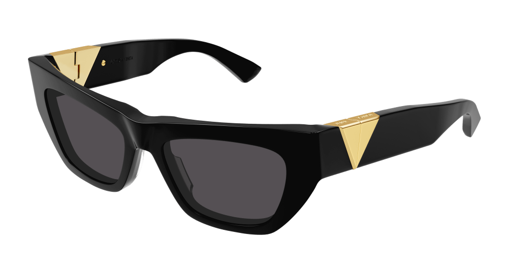 8056376428261 - Damen Bv1177s 001 Gläser SONNENBRILLEN Acetat Schwarz Grau Cat Eye Normal