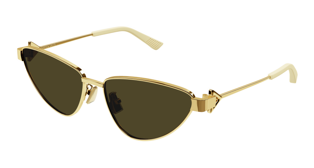 8056376429299 - Damen BV1186S 002 Gläser SONNENBRILLEN Metall Gold Braun Cat Eye Normal