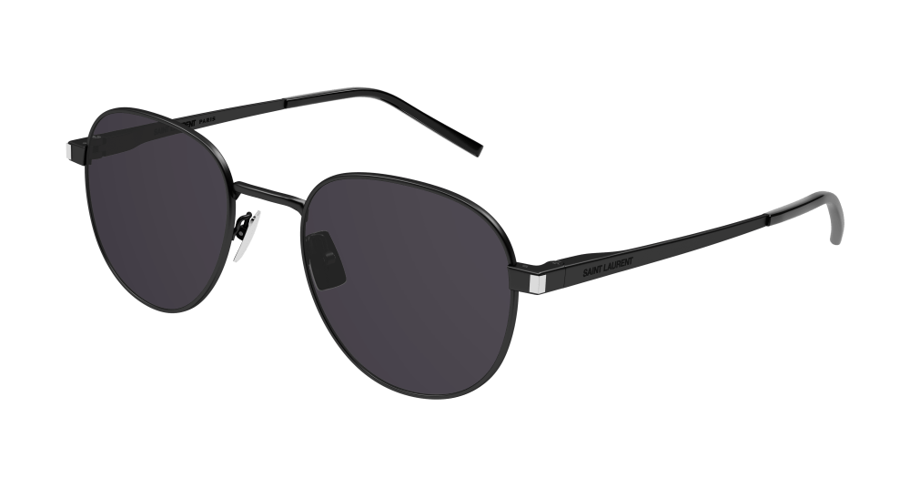 8056376430608 - Unisex SL 555 001 Gläser SONNENBRILLEN Metall Schwarz Schwarz Rund Normal