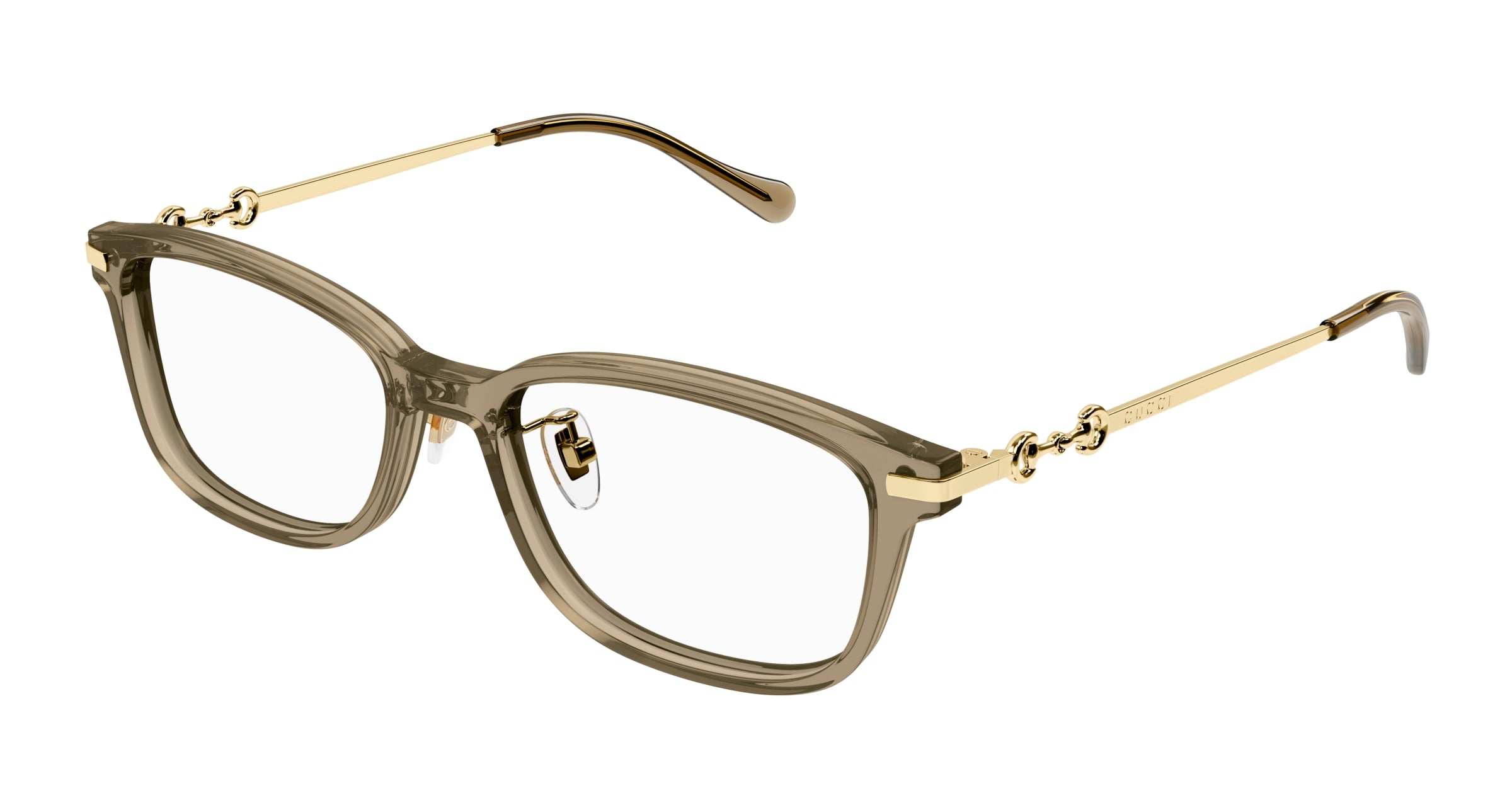 8056376433777 - Damen GG1129OJ 004 Rahmen von BRILLEN Acetat Braun  Quadratisch