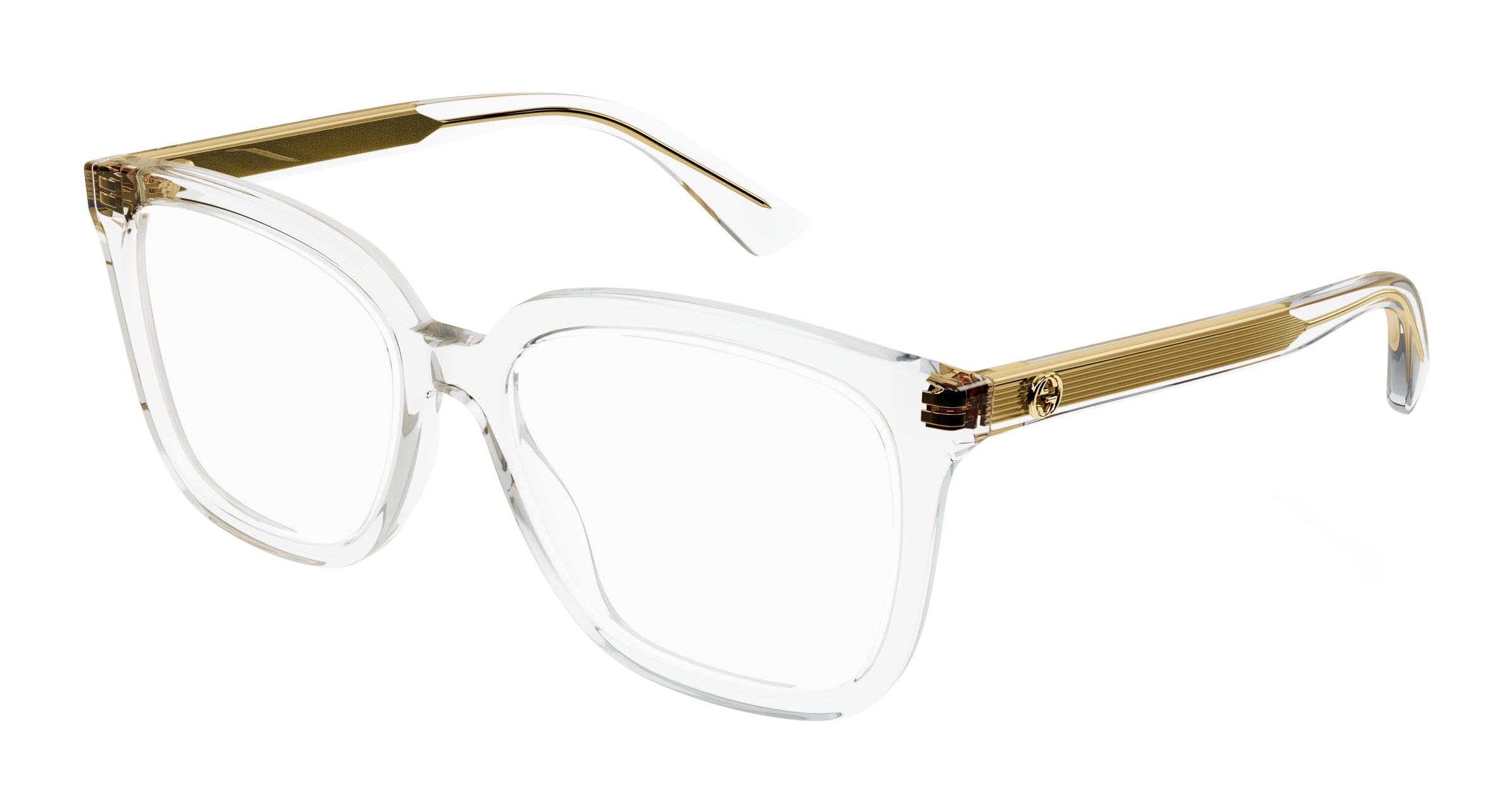 8056376434514 - Damen GG1319O 003 Rahmen von BRILLEN Acetat Transparent  Quadratisch