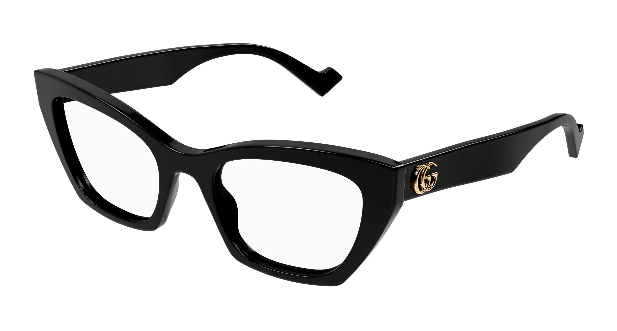 8056376435931 - Frau GG1334O 001 Rahmen von BRILLEN Acetat Schwarz  Katzenauge