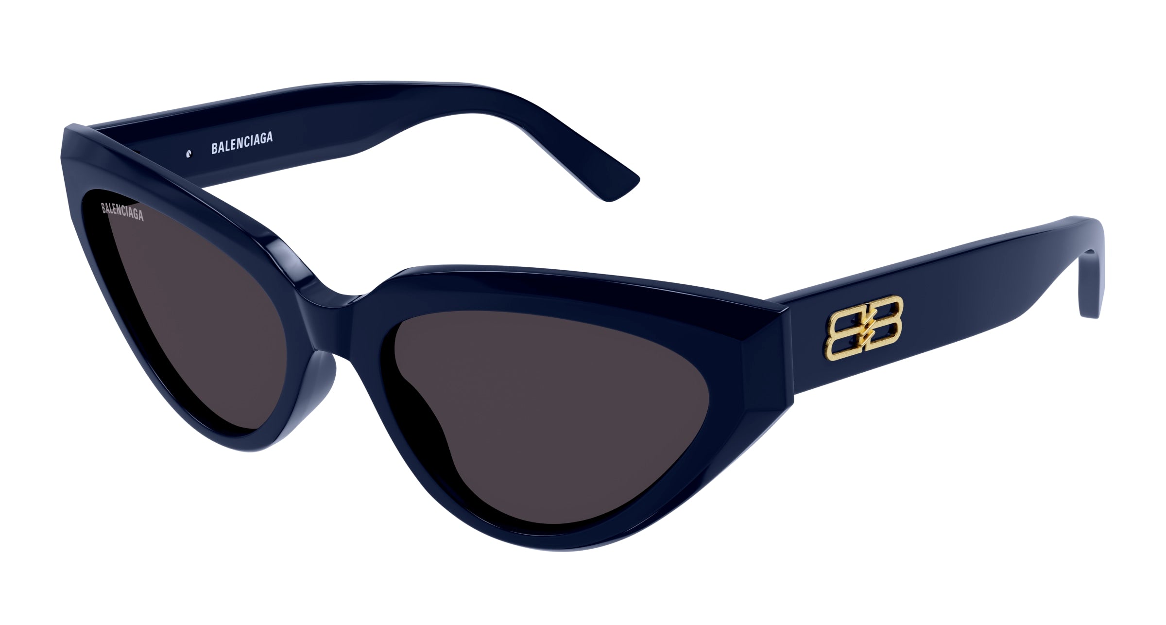 8056376439694 - Frau BB0270S 004 Gläser SONNENBRILLEN Acetat Blau Grau Katzenauge