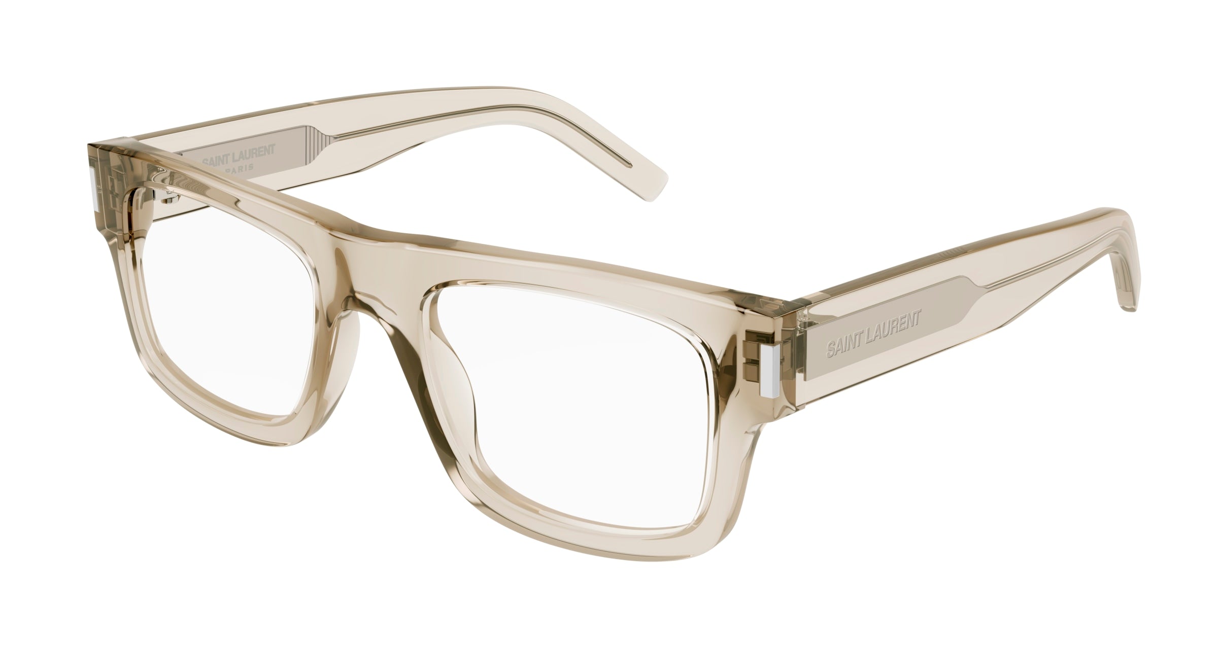 8056376442335 - Herren SL 574 003 Rahmen von BRILLEN Acetat Beige Transparent Quadratisch