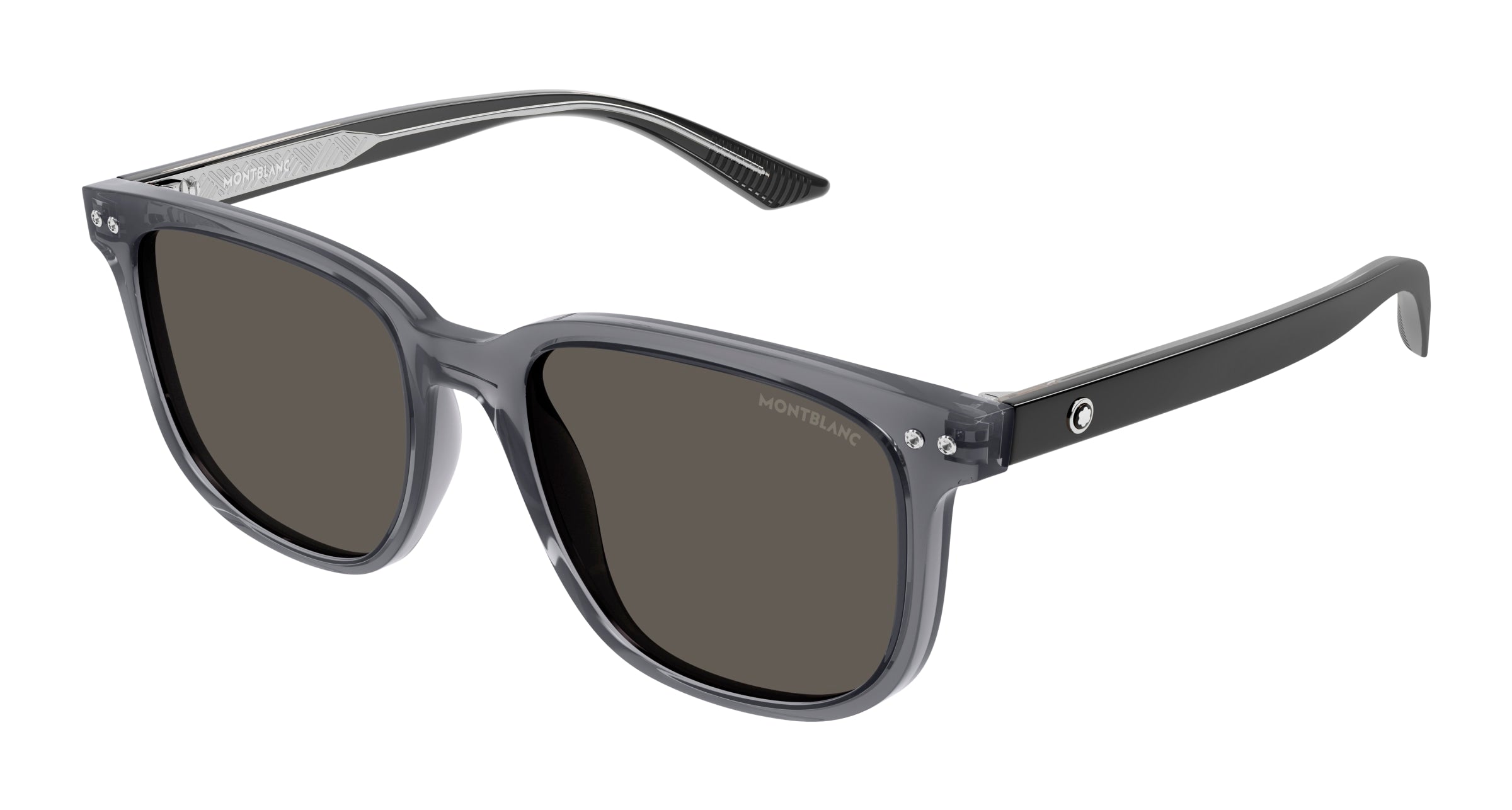 8056376448900 - Herren MB0258SA 003 Gläser SONNENBRILLEN Acetat Grau Grau Quadratisch