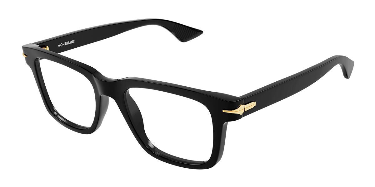 8056376449006 - Herren MB0266O 001 Rahmen von BRILLEN Acetat Schwarz  Geometrisch